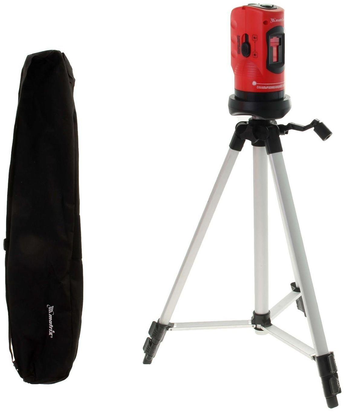 Уровень лазерный Matrix, до 10 м, штатив 1260 мм, самовыравнивающийся
