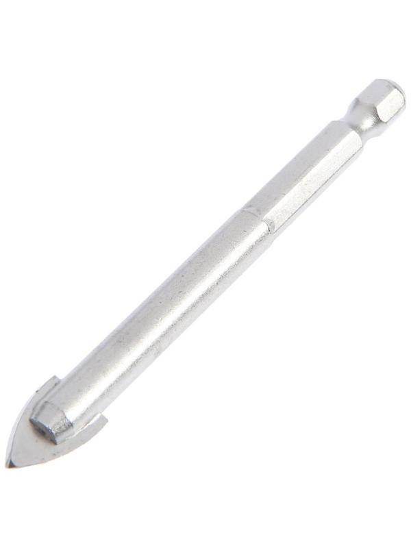 Сверло по керамике твердосплавное ТУНДРА, шестигранный хвостовик, 10 мм