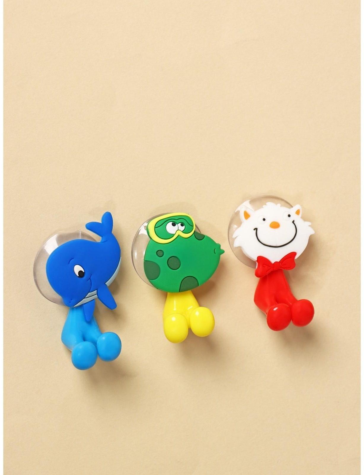 Держатель для зубной щётки детский «Весёлые зверюшки», на присоске, дизайн МИКС