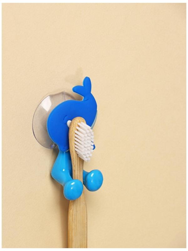 Держатель для зубной щётки детский «Весёлые зверюшки», на присоске, дизайн МИКС