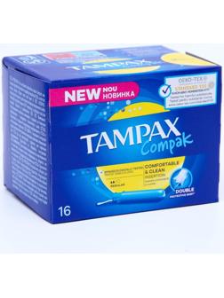 Тампоны Tampax с аппликатором, Compak Regular Duo, 16 шт.