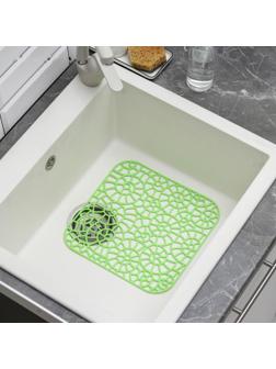 Решетка для раковины «Грата», 28×28 см, цвет МИКС