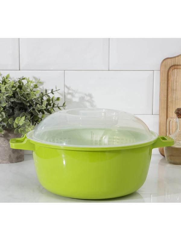 Пароварка для микроволновой печи «Маджико», 3 л, цвет МИКС