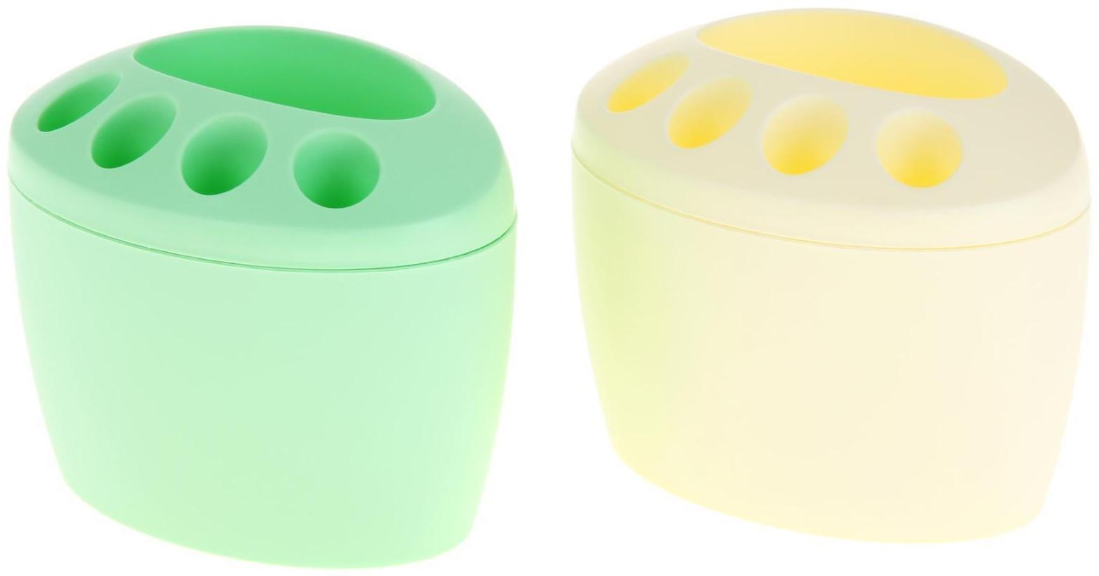 Подставка для зубных щёток «Камея», цвет МИКС