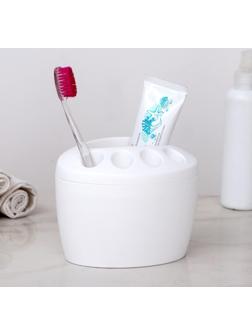 Подставка для зубных щёток «Камея», цвет МИКС