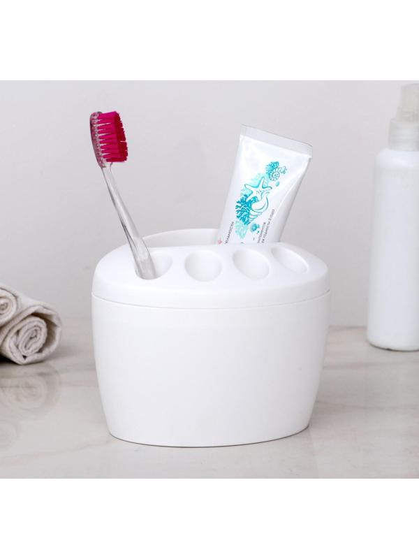 Подставка для зубных щёток «Камея», цвет МИКС