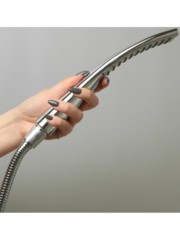 Душевая лейка Accoona G02, 1 режим, корпус пластик, цвет хром