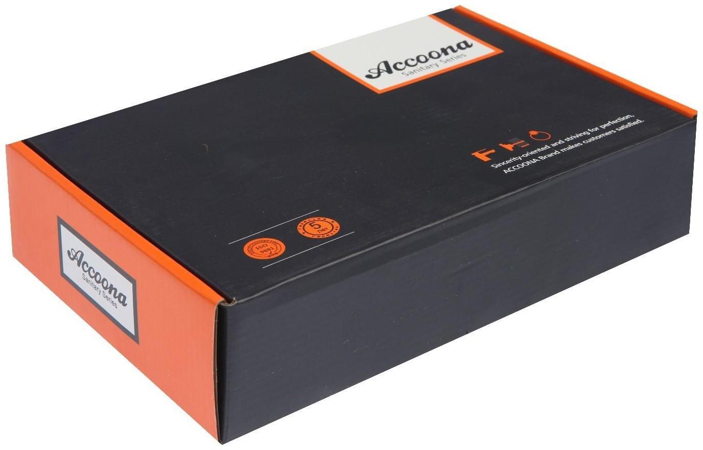 Смеситель для кухни Accoona A4850, однорычажный, гибкий излив, хром