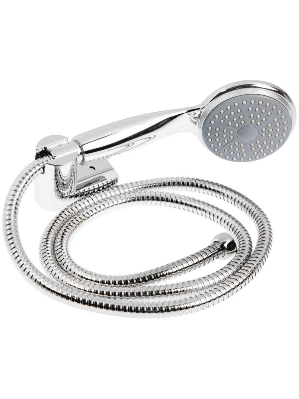 Смеситель для ванны Accoona A6275, двухрычажный, дивертор в корпусе, с душевым набором, хром