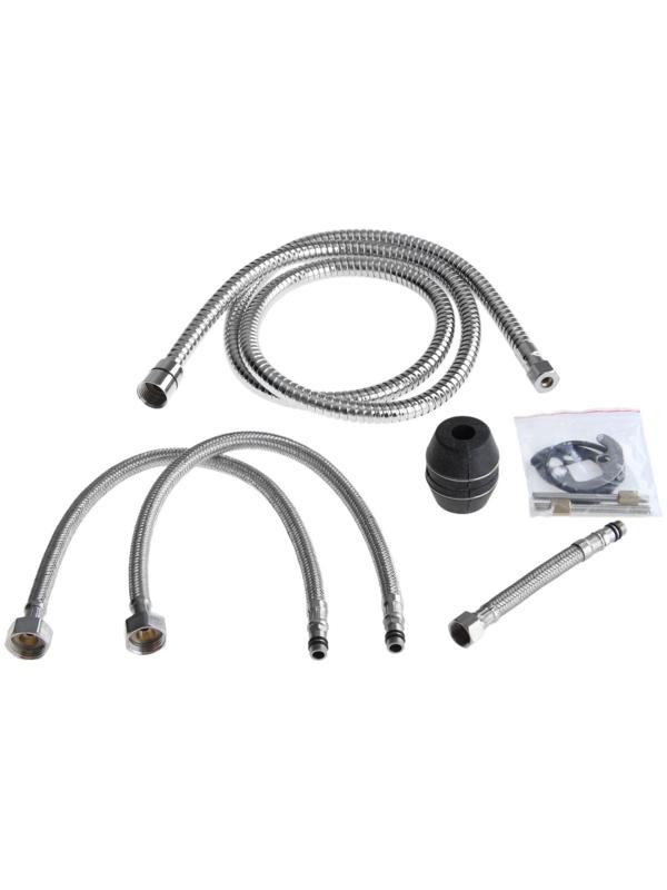 Смеситель для кухни Accoona A5440, однорычажный, с вытягивающейся лейкой, хром