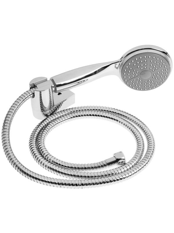 Смеситель для ванны Accoona A7175, двухрычажный, дивертор в корпусе, с душевым набором