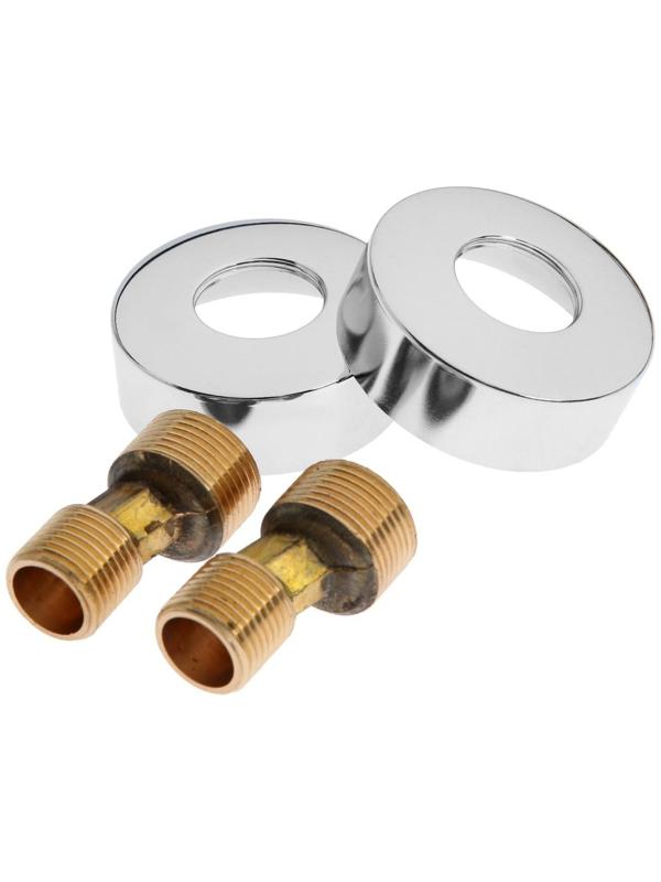 Смеситель для ванны Accoona A7175, двухрычажный, дивертор в корпусе, с душевым набором