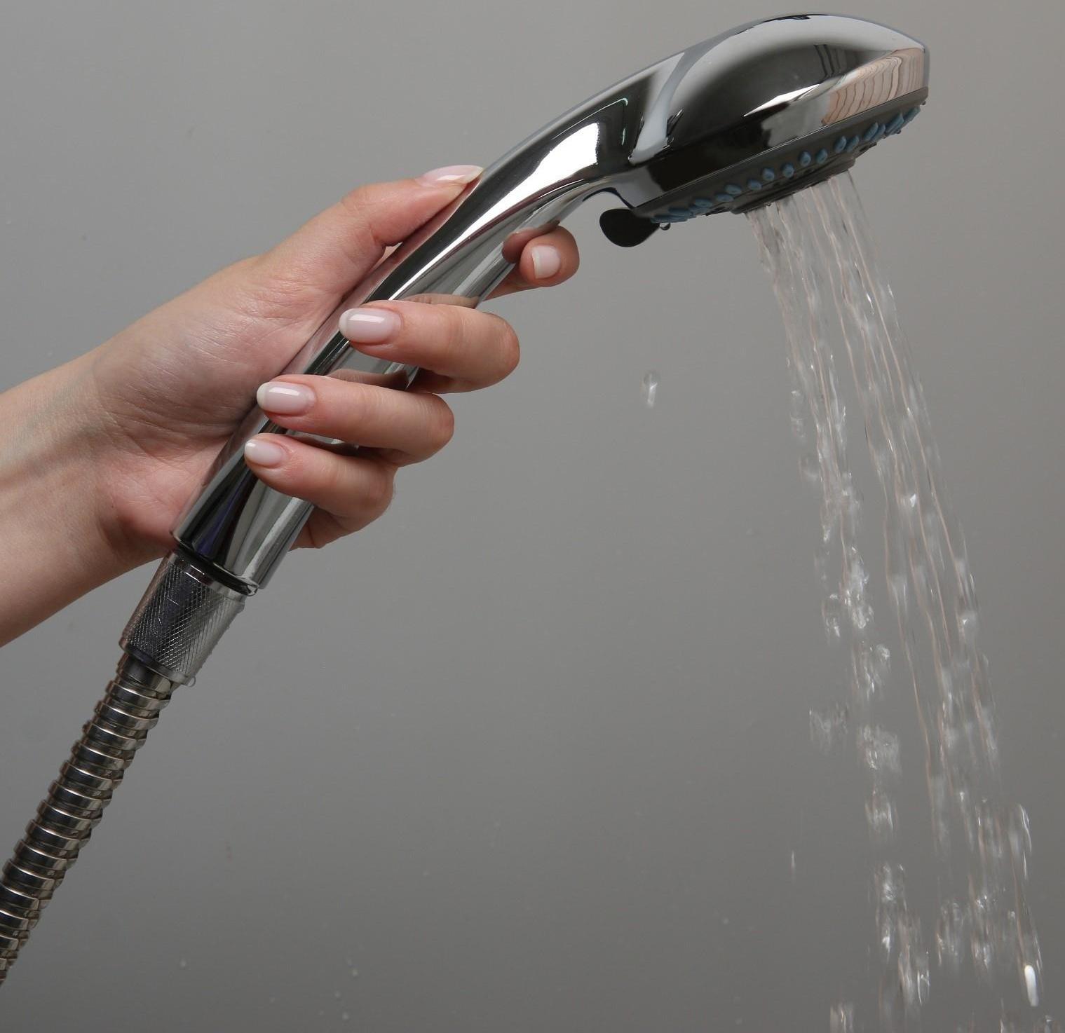 Душевая лейка Accoona А331, 3 режима, корпус пластик, цвет хром