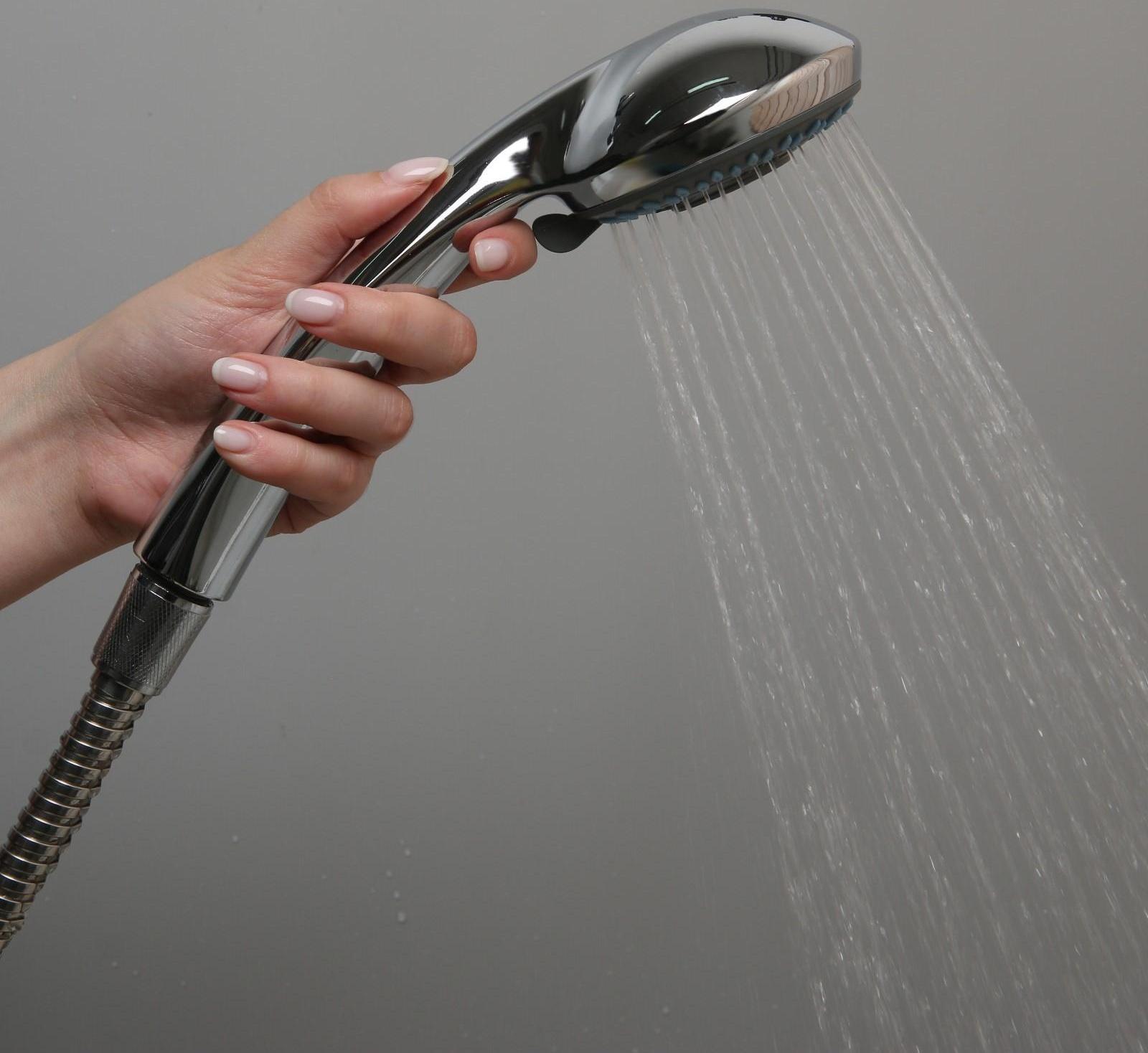 Душевая лейка Accoona А331, 3 режима, корпус пластик, цвет хром