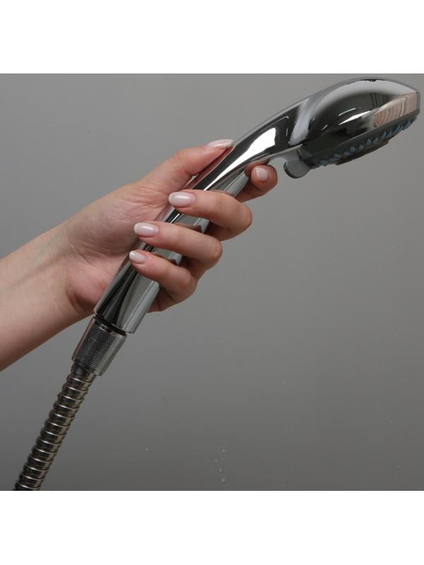 Душевая лейка Accoona А331, 3 режима, корпус пластик, цвет хром