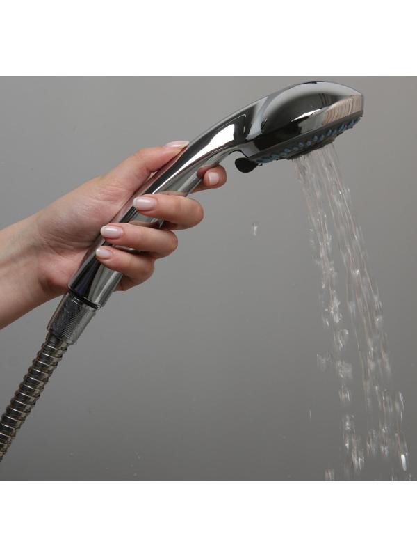 Душевая лейка Accoona А331, 3 режима, корпус пластик, цвет хром