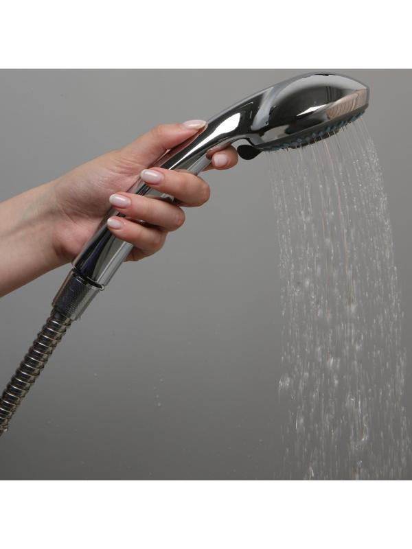 Душевая лейка Accoona А331, 3 режима, корпус пластик, цвет хром