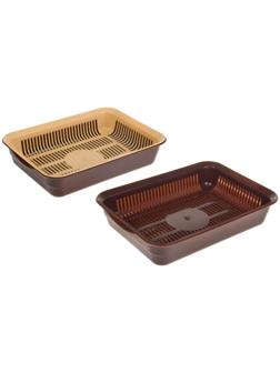 Туалет с сеткой, 35,5х26х7 см, коричневый