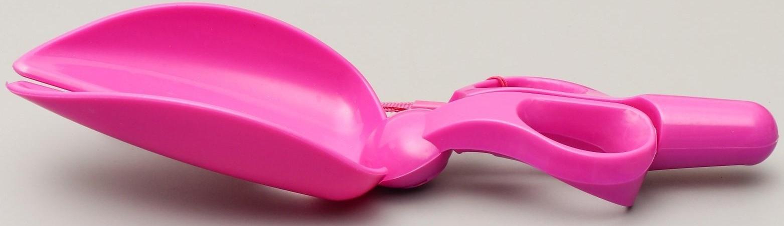 Совок-ножницы для уборки за собаками, микс цветов