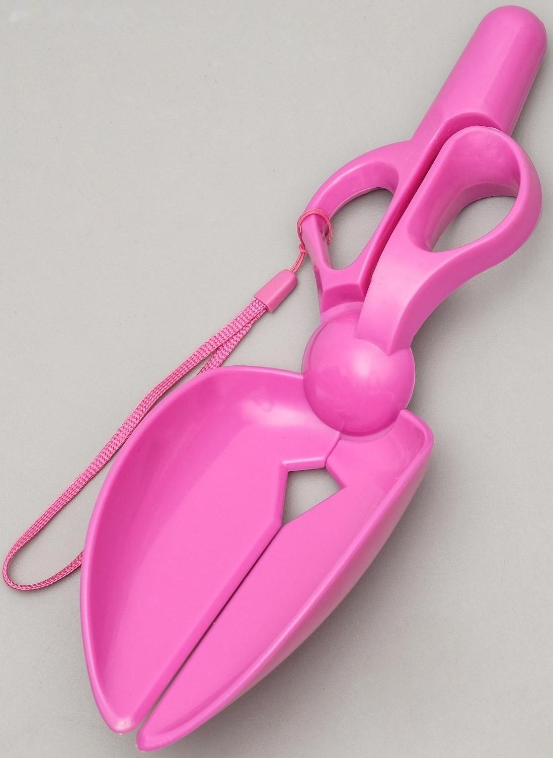 Совок-ножницы для уборки за собаками, микс цветов