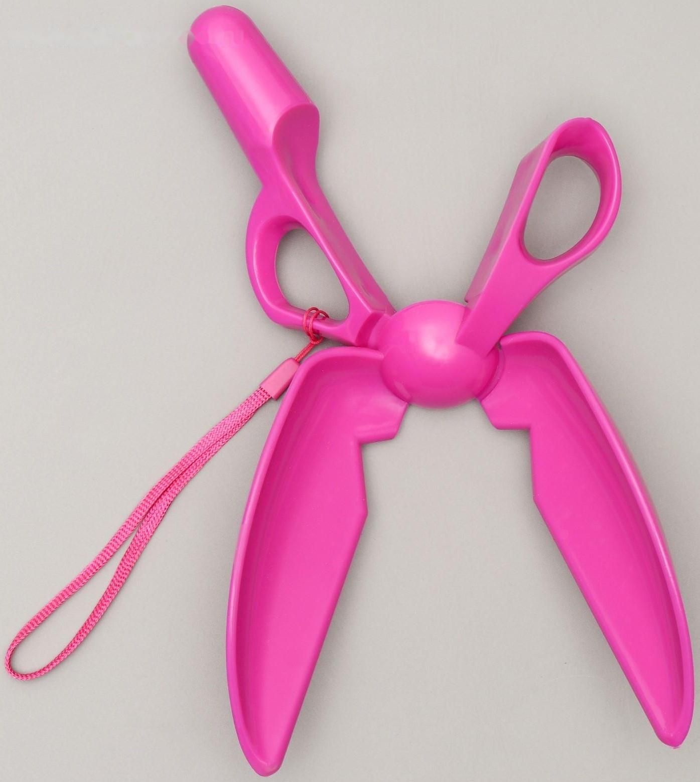 Совок-ножницы для уборки за собаками, микс цветов