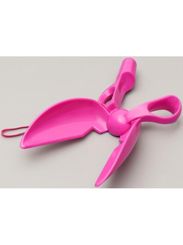 Совок-ножницы для уборки за собаками, микс цветов