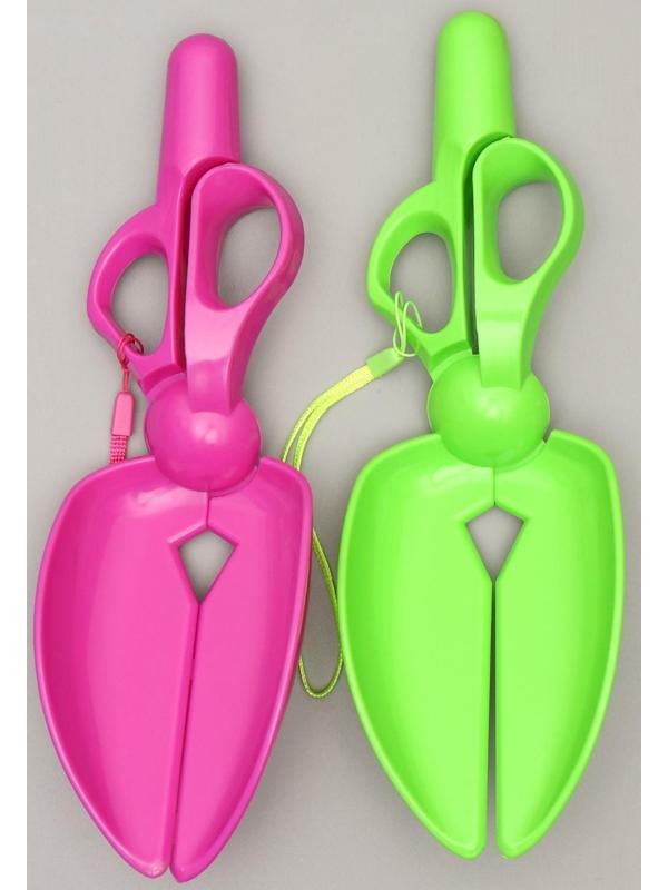 Совок-ножницы для уборки за собаками, микс цветов