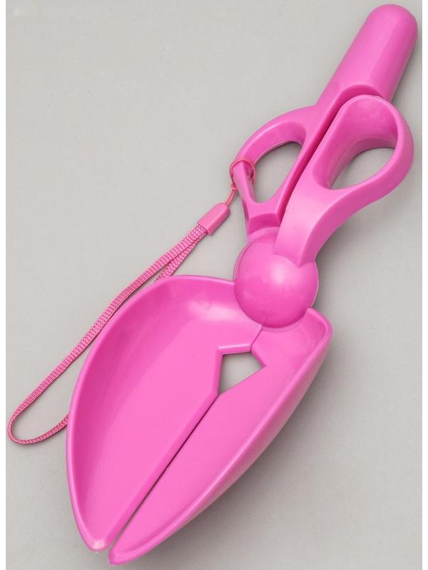 Совок-ножницы для уборки за собаками, микс цветов