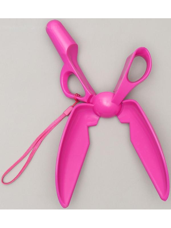 Совок-ножницы для уборки за собаками, микс цветов