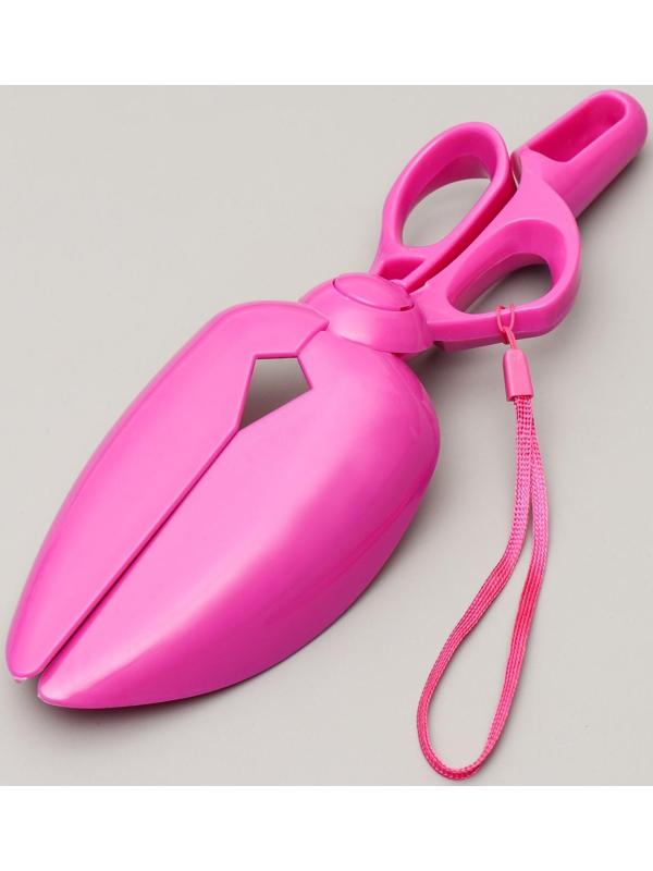 Совок-ножницы для уборки за собаками, микс цветов