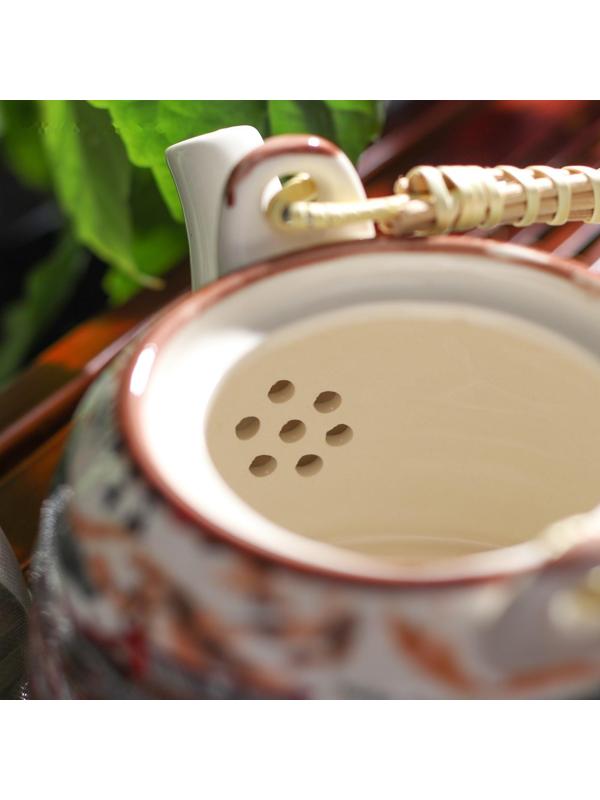 Чайник керамический заварочный «Пейзаж», 900 мл, металлическое сито