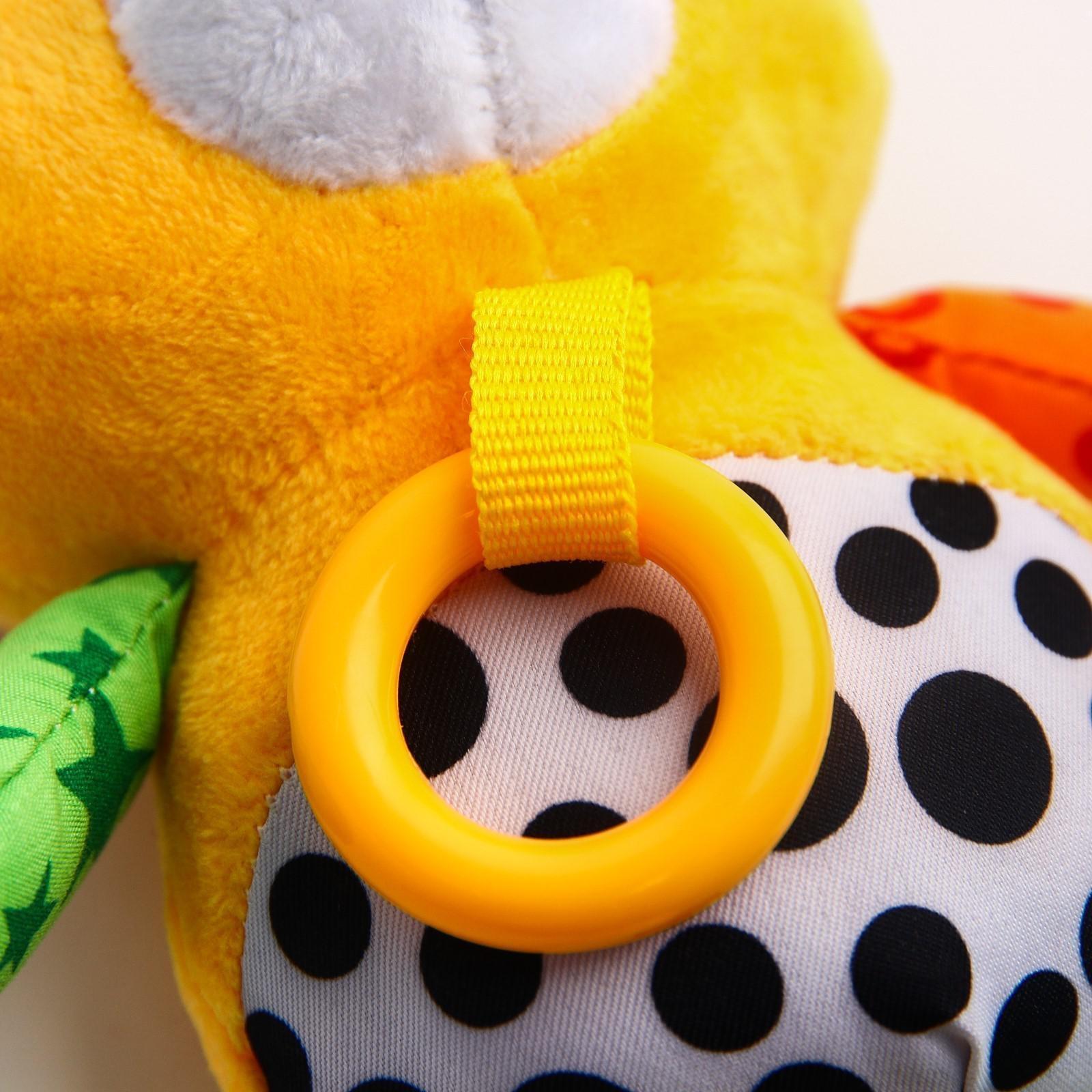 Подвеска музыкальная с прорезывателем «Мишка/обезьянка» на кроватку/коляску, виды МИКС