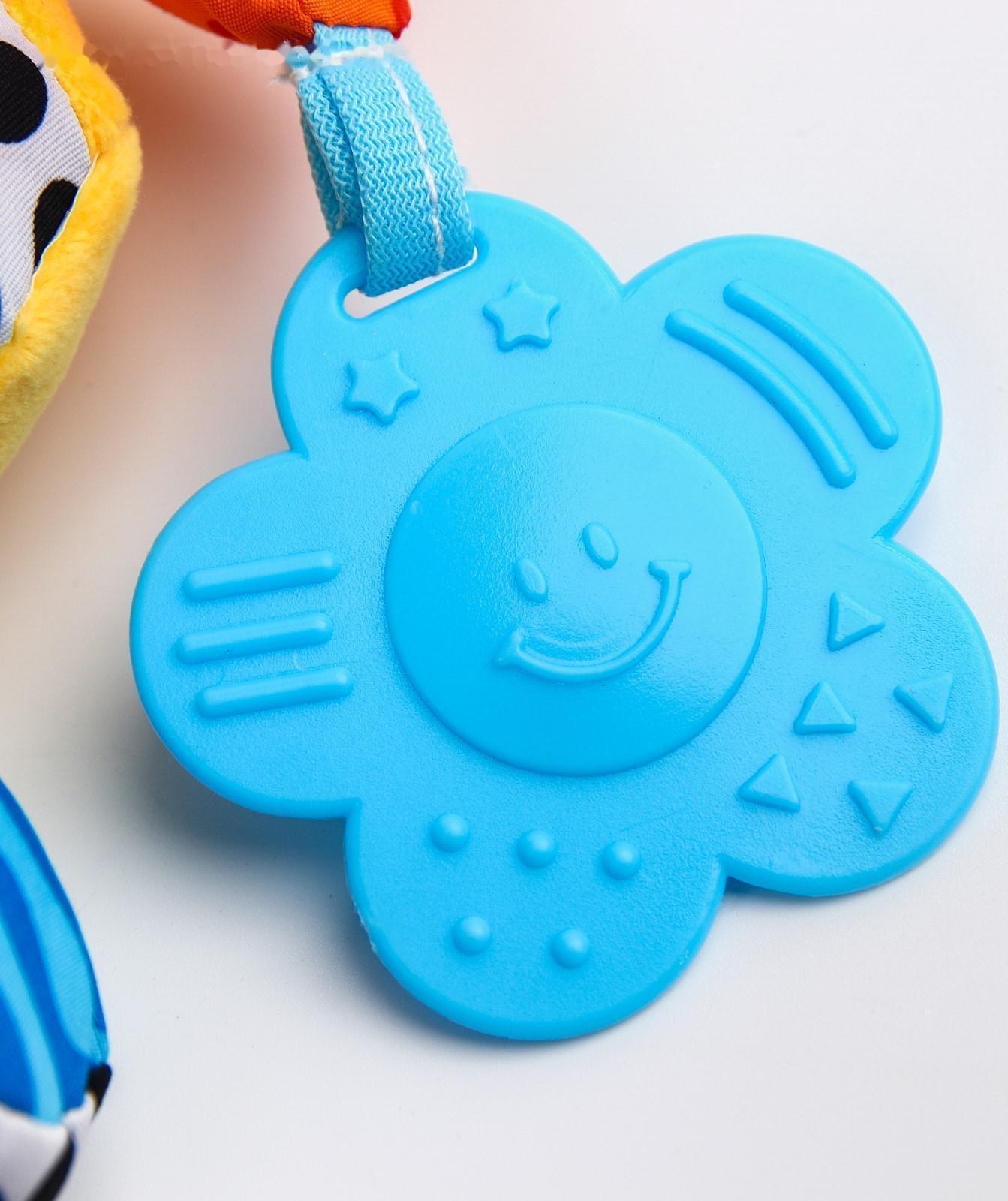 Подвеска музыкальная с прорезывателем «Мишка/обезьянка» на кроватку/коляску, виды МИКС