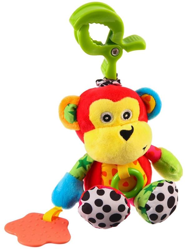 Подвеска музыкальная с прорезывателем «Мишка/обезьянка» на кроватку/коляску, виды МИКС
