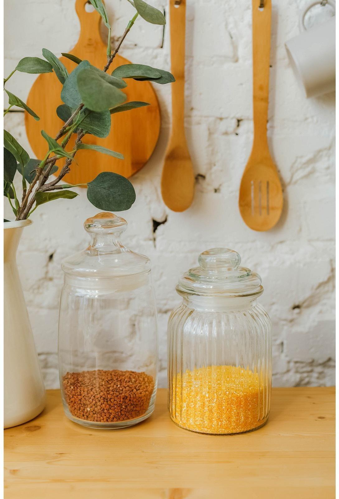 Набор банок для сыпучих продуктов Cesni, 1,1 л, 2 шт