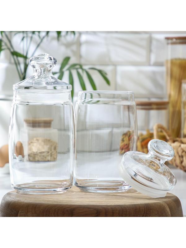 Набор банок для сыпучих продуктов Cesni, 1,1 л, 2 шт