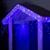Гирлянда «Бахрома» 4 × 0.6 м, IP44, прозрачная нить, 180 LED, свечение синее, мерцание белым, 220 В