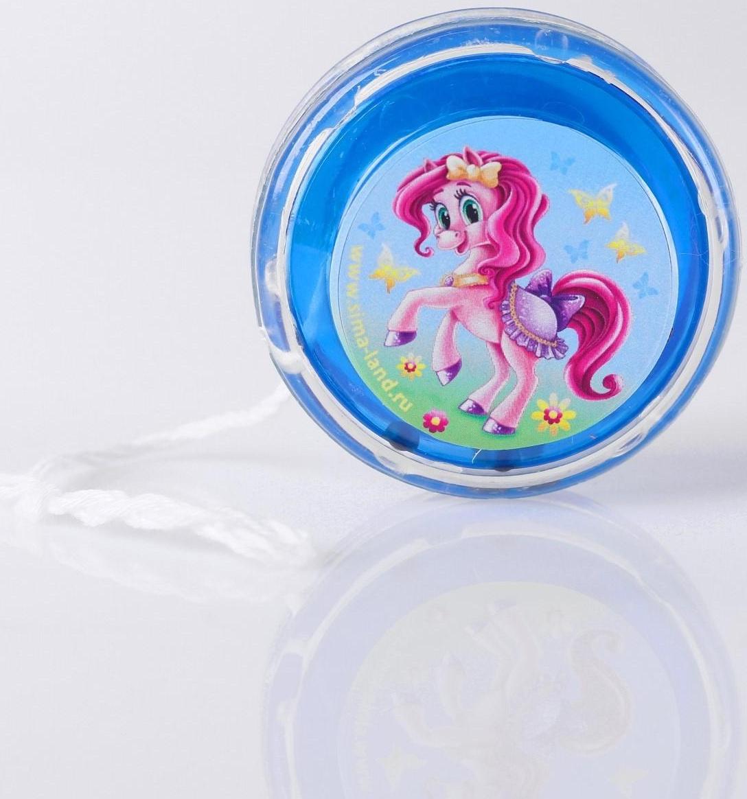 Йо-Йо «Пони», шарики внутри, d=4,7 см, цвета МИКС