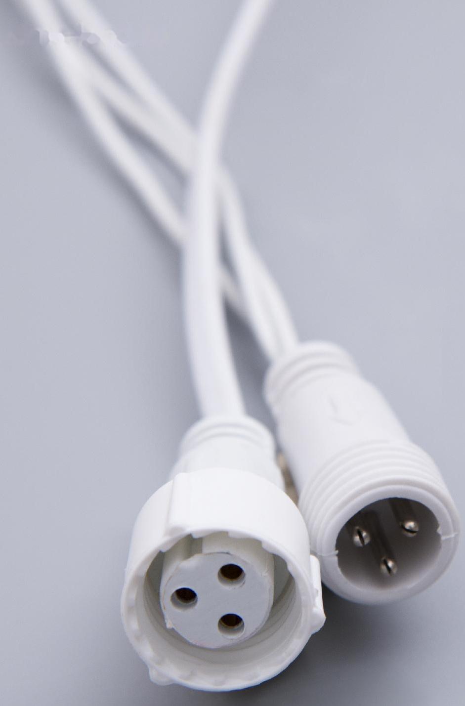 Гирлянда «Бахрома» 3 × 0.6 м, IP44, УМС, белая нить, 160 LED, свечение тёплое белое, 220 В