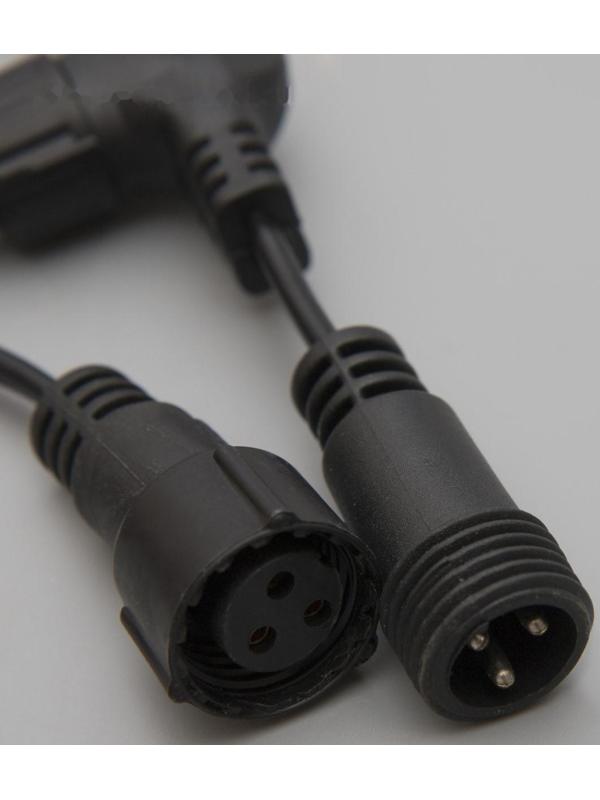 Гирлянда «Занавес» 2 × 3 м, IP44, УМС, тёмная нить, 760 LED, свечение синее, 220 В