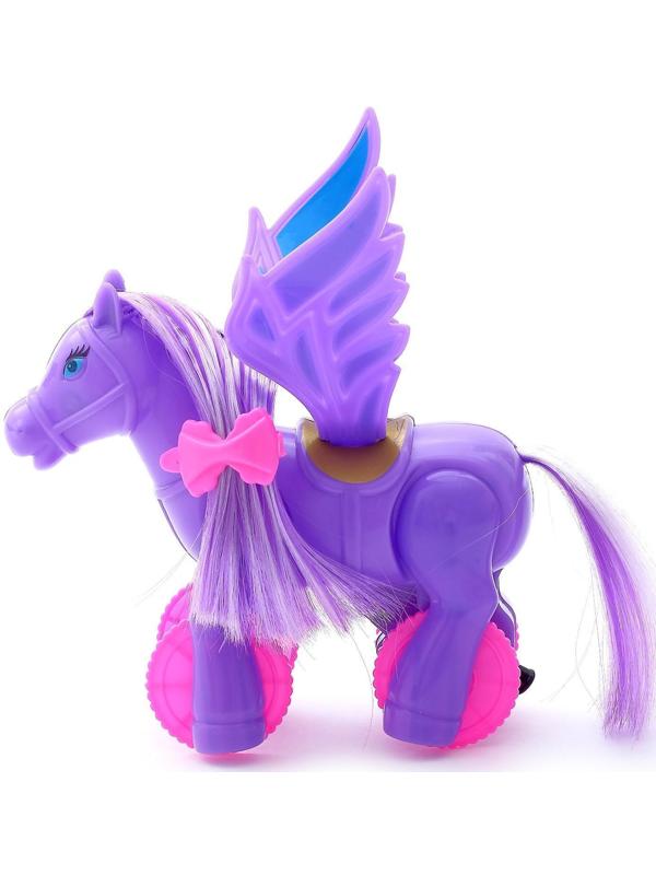 Игрушка заводная «Лошадка- Пегас», МИКС