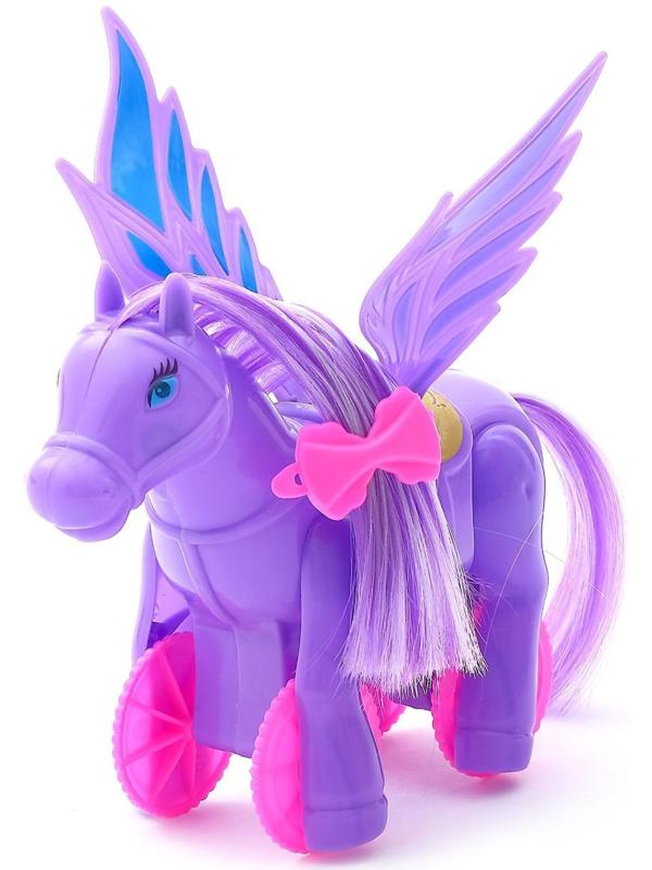 Игрушка заводная «Лошадка- Пегас», МИКС