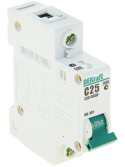 Выключатель автоматический, однополюсный, 25А