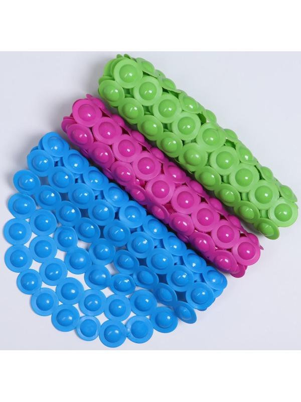 SPA-коврик для ванны на присосках Доляна «Шарики», 34×69 см, цвет МИКС