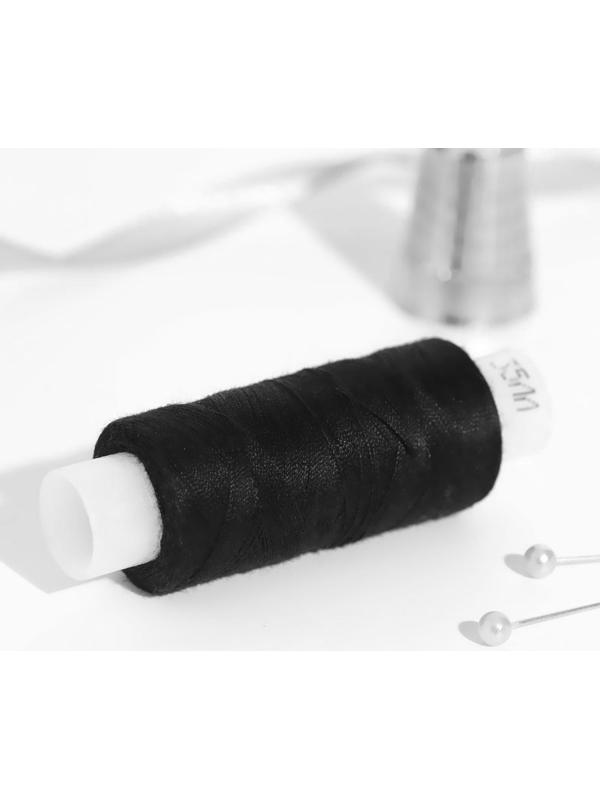 Нитки 35ЛЛ, 200 м, цвет чёрный №6818