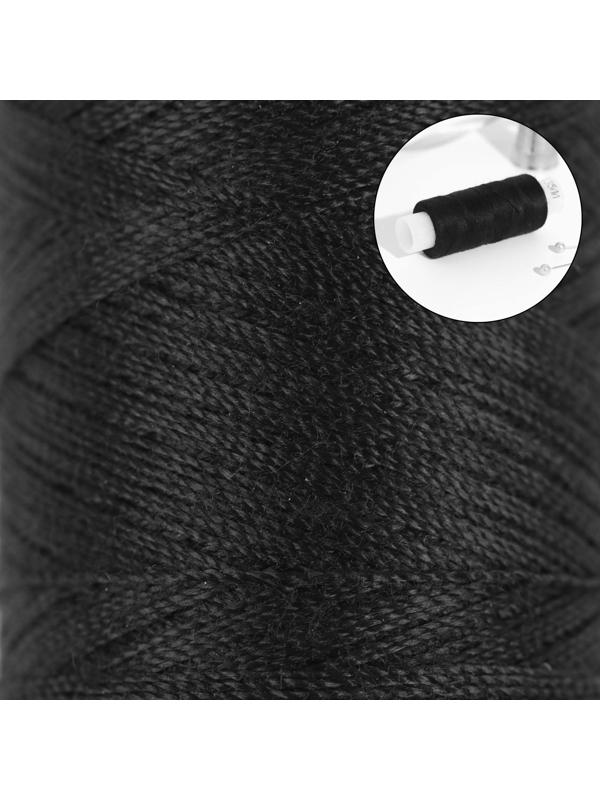 Нитки 35ЛЛ, 200 м, цвет чёрный №6818