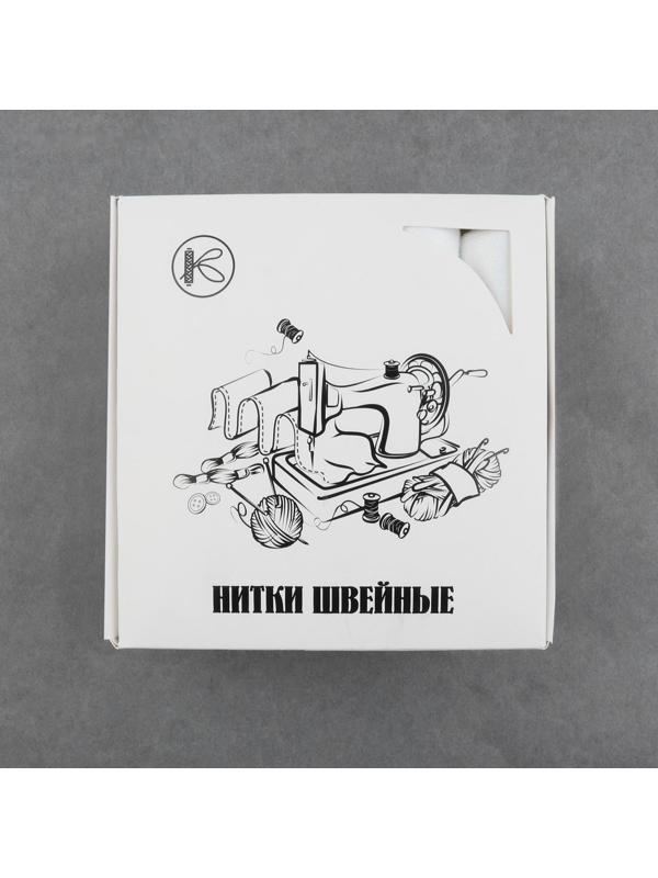 Нитки 40ЛШ, 200 м, цвет белый №0101