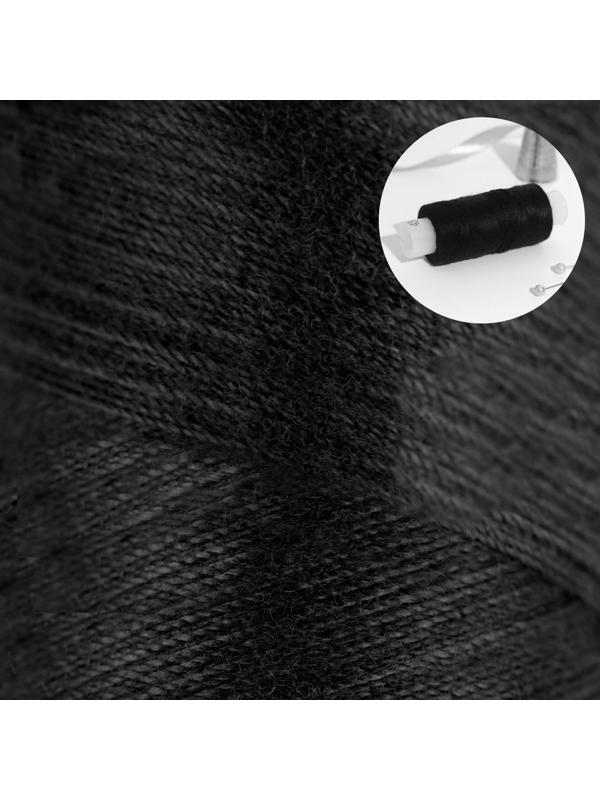 Нитки 45ЛЛ, 200 м, цвет чёрный №6818