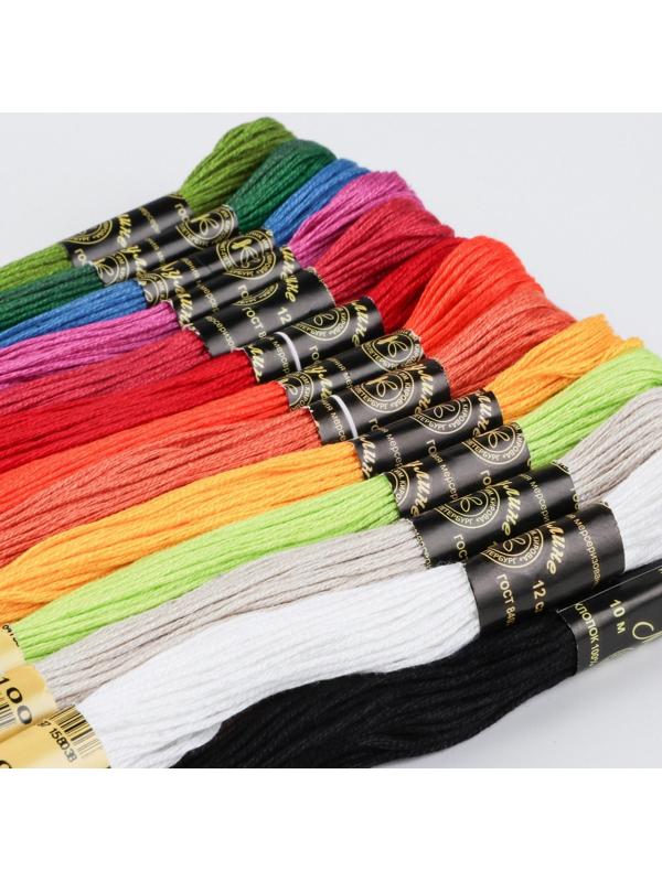 Набор ниток мулине «Ленинградское мулине», 10 ± 1 м, 25 шт, цвет разноцветный