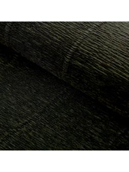 Бумага для упаковок и поделок, гофрированная, черная, однотонная, двусторонняя, рулон 1 шт., 0,5 х 2,5 м